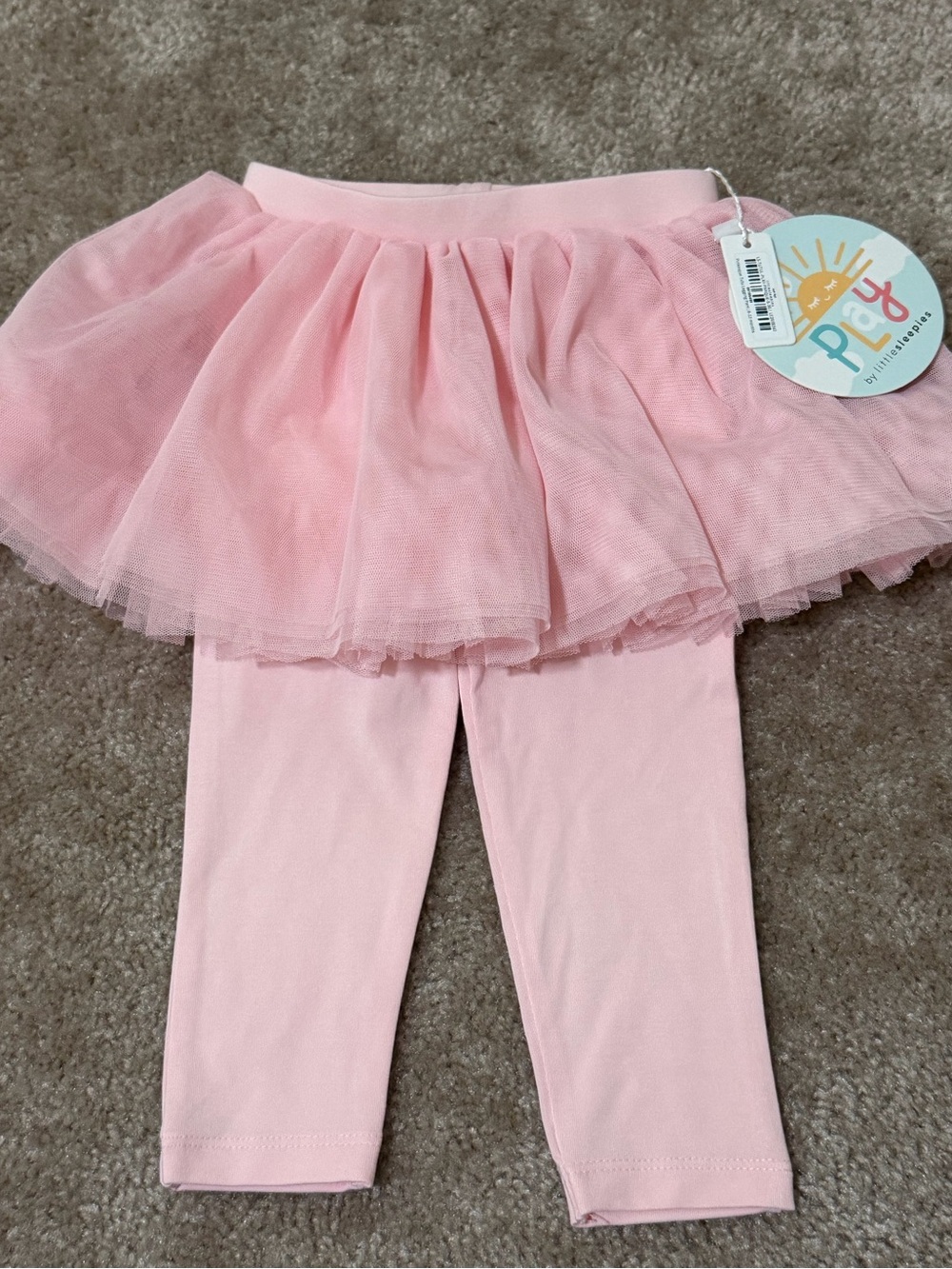 Little Sleepies Pink Tutu Skirt Legging 6/12 months